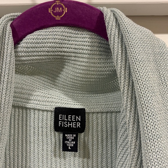 Eileen Fisher Women's Open-Front Cardigan Italian yard size L - Picture 5 of 7